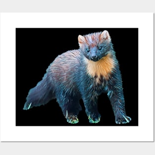 Marten - Woodland Themed Kids Room, Funny Gifts For Forester, Cute Anima Posters and Art